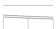 Pionowe linie tylko poniżej rury