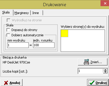 Tworzenie wydruków