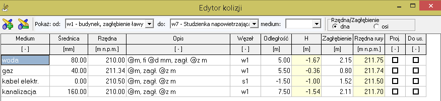 Edytor kolizji