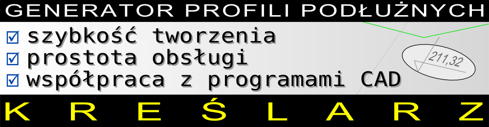 Kreślarz - generator profili podłużnych